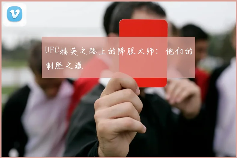 UFC精英之路上的降服大师：他们的制胜之道