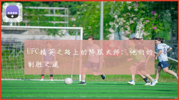 UFC精英之路上的降服大师：他们的制胜之道
